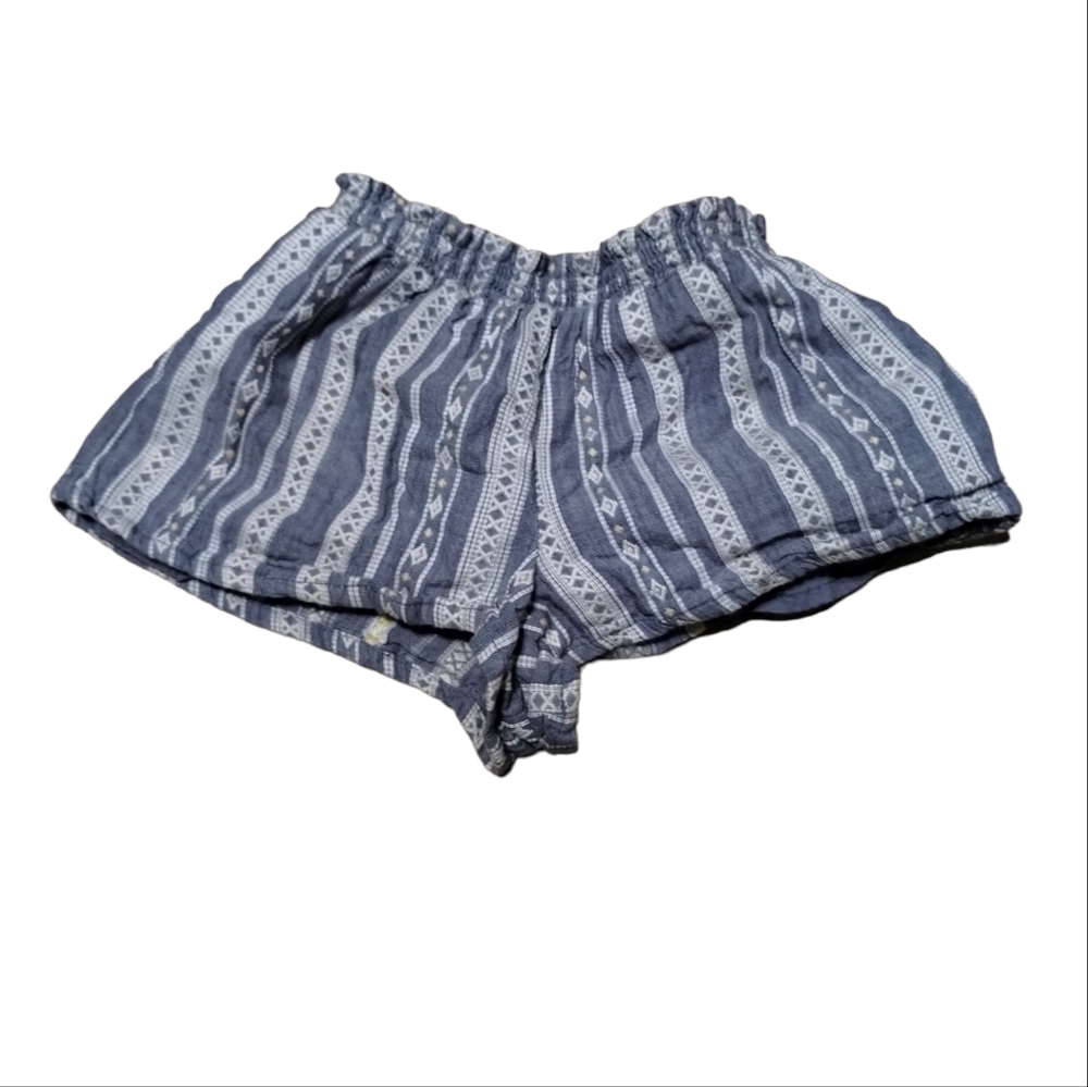 •Diamond Stripe Elastic Waist Beach casual baby Shorts size 24m Cottagecore